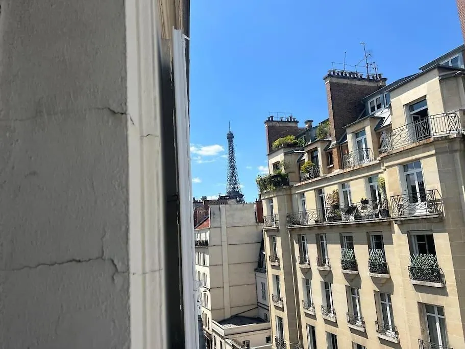 Studio Lumineux Vue Tour Eiffel Apartment Paris
